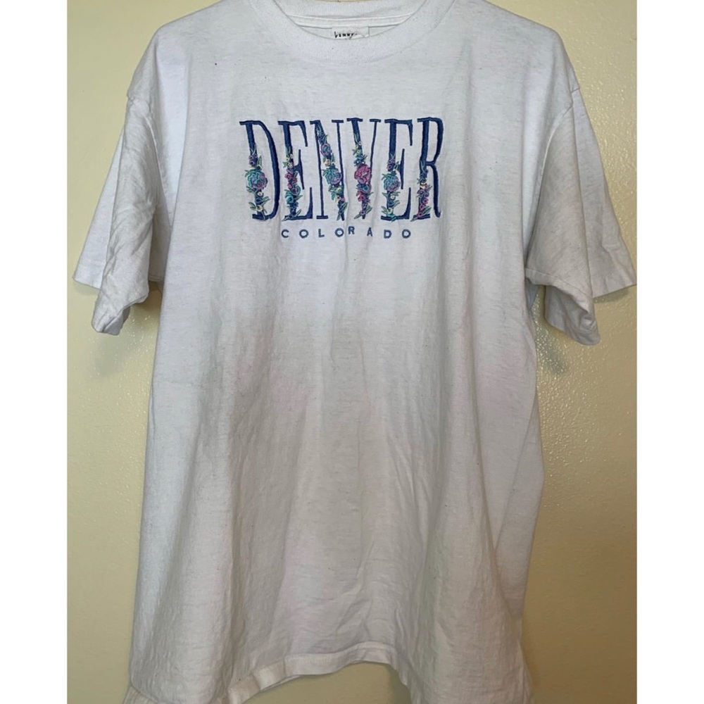 DENVER, CO Embroidered Tee Vintage